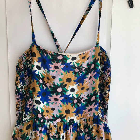 Anthropologie Corey Lynn Calter Floral Smocked - Picture 4 of 7